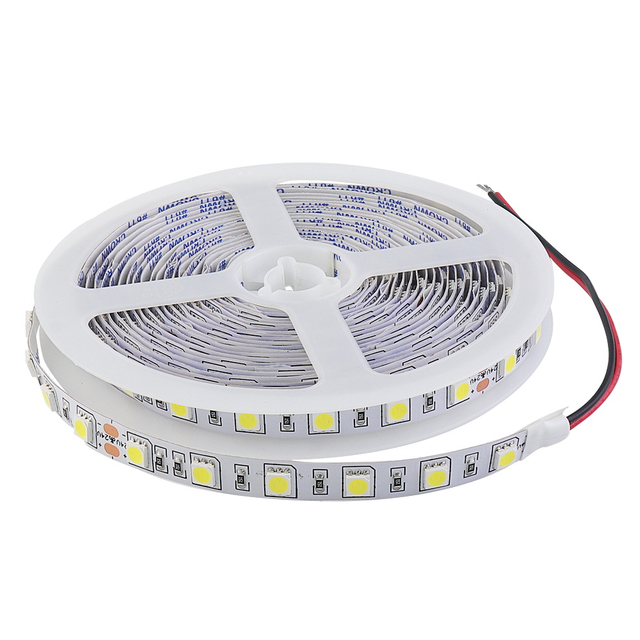 Lumi&egrave;re de bande men&eacute;e non imperm&eacute;able de DC12V 5050 60leds 14.4watt